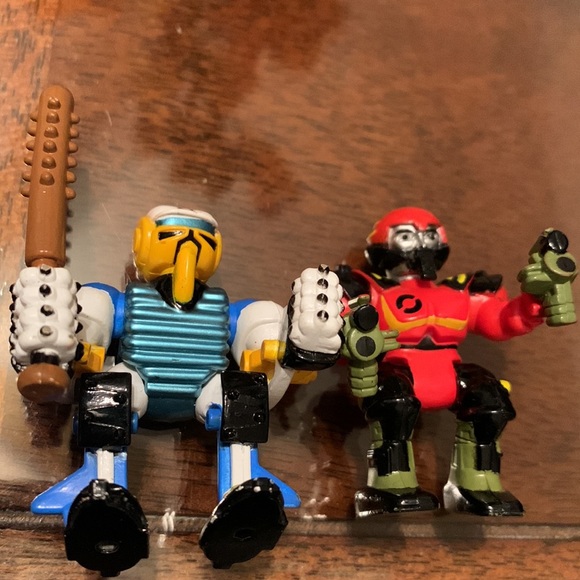 Vintage 1992 Zbots Micro Machines Malfactor & Homer Galoob Action Figure Z Bot - Picture 5 of 7